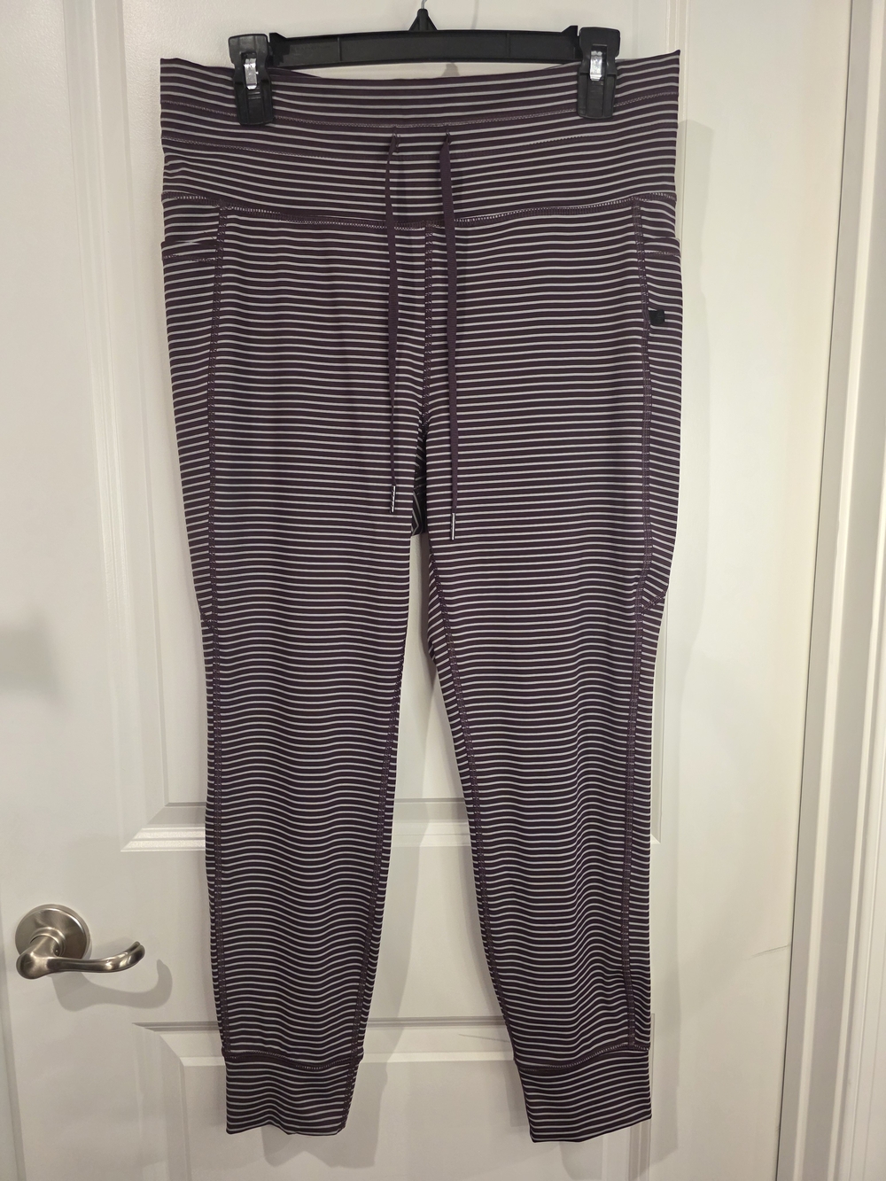 Halara High Waisted Striped Yoga Leggings with Pockets